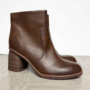 Korks Kork Ease Destiny Brown Heeled Bootie 11M